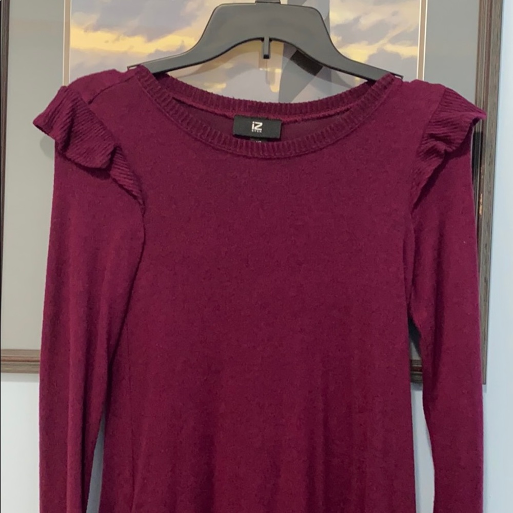 Burgundy dress